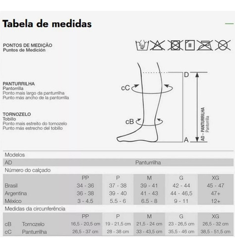 Meia 3/4 Compressao Supportline 18-22mmhg Venosan Preto P