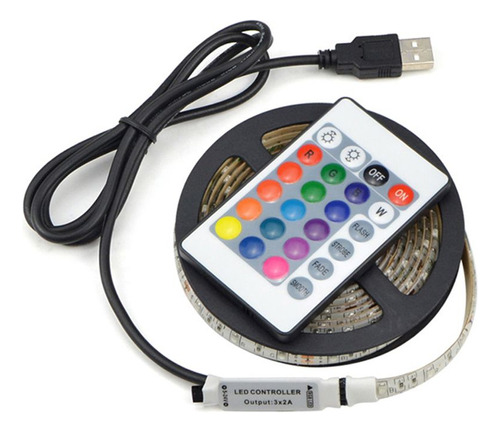 Lámpara Flexible 5050, Tira Led Rgb, Luz Polarizada, 5 V, Us