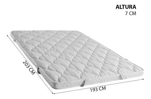 Pillow Top King Herval Protection, 7x193x203cm, Elástico
