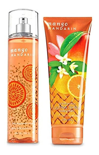 Bath & Body Works Crema Corporal Mango Mandarin & Fragancia