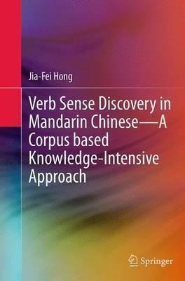 Libro Verb Sense Discovery In Mandarin Chinese-a Corpus B...