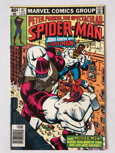 Peter Parker Spectacular Spider-man #41 Meteor-man Marvel 80 (Usado)