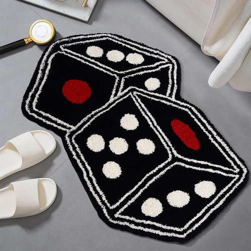 Alfombrilla De Baño Para Dados R Game, Absorbente Y Antidesl