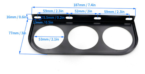Kit Universal De Tres Indicadores Para Coche: Temperatura De