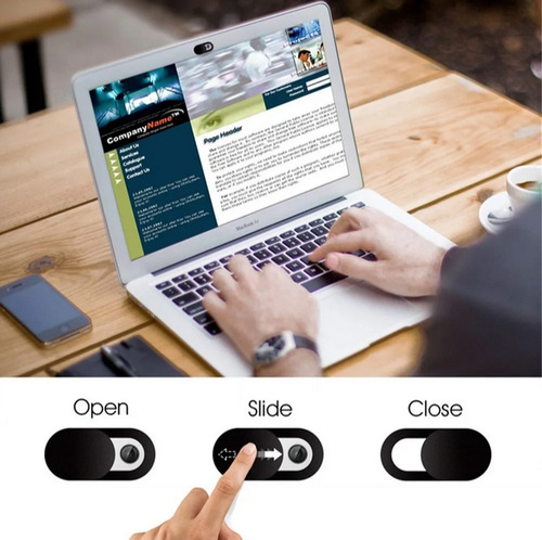 5 Protectores Deslizantes Adhesivos Camara Web Anti Espia