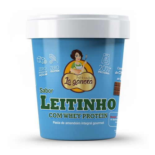 Pasta De Amendoim Integral Leitinho Sem Açucar Cremosa 1kg