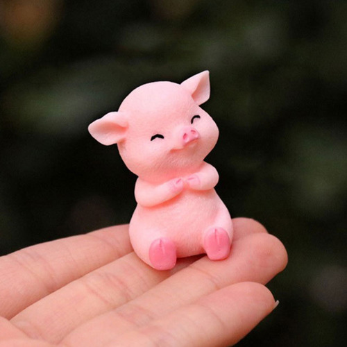 8 Peças De Porquinhos Em Miniatura, Modelos, Decorações, Bol