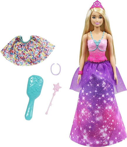 Barbie Dreamtopia Princesa Peina Y Brilla Mattel