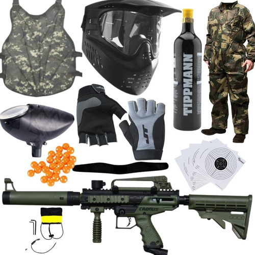 Paquete Marcadora Tippmann Cronus Tactical Gotcha Xtreme