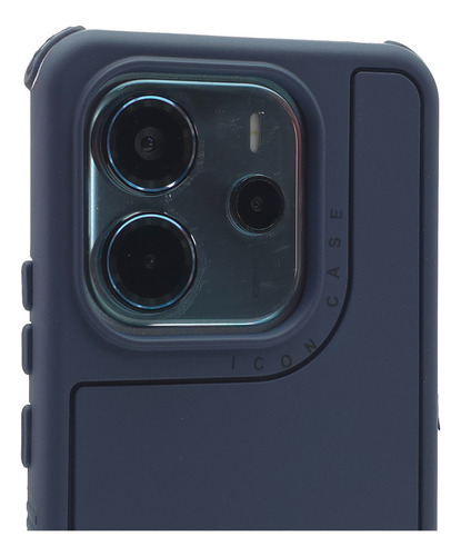 Funda 3 En 1 Para Redmi Note 14 4g Case Uso Rudo Protector Supreme - Azul Marino Redmi Note 14 4g