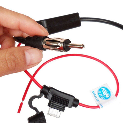 12v Coche Fm Am Radio Antena Recepción De Señal Amplificador