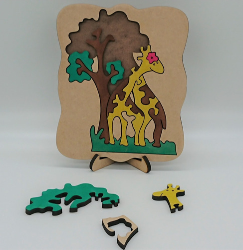 Imagem 3 de 6 de Quebra Cabeça Girafas
