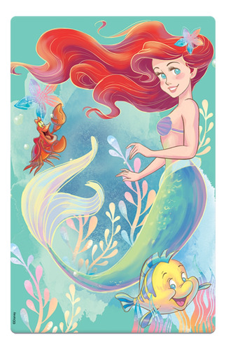 Quebra-cabeça 100 Peças Ariel A Pequena Sereia Jak Toyster