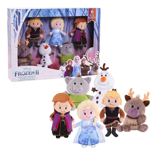 Peluche Disney Frozen 2 -- Set De 6 Unid, Original Disney