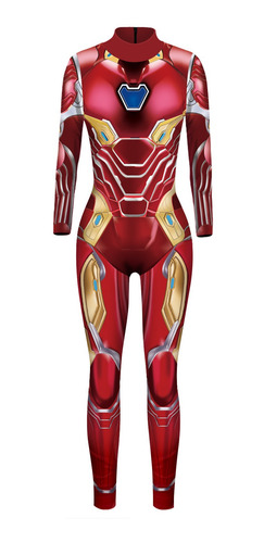 Halloween Spiderman Iron Man 3d Impreso Cosplay Mono Mujer