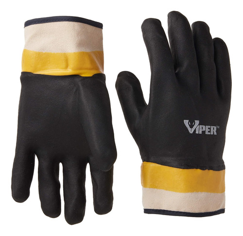 Guantes De Pvc De Doble Capa Viper Puño De Seguridad N...