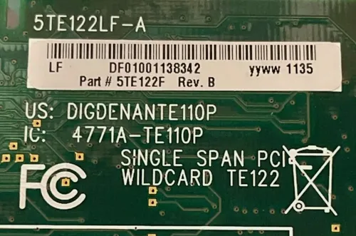 Placa E1 Digium Te122 Pci, Asterisk, Voip, Centrales Ip