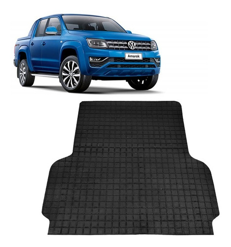 Tapete Assoalho Borracha Pura 8mm Preto Amarok C/dupla 2019