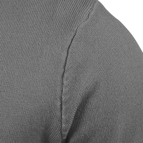 Suéter Masculino De Malha De Bolso, Cor De Mesa, Cor De Cabo