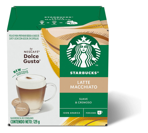 Cápsulas Café Starbucks Latte Macchiato 12 Cápsulas