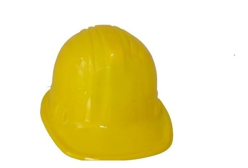 6 Casco Constructor Amarillo Fiesta Boda Evento Plastico