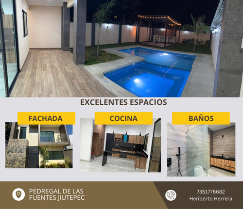 Excelente Casa En Pedregal De Las Fuentes Jiutepec,