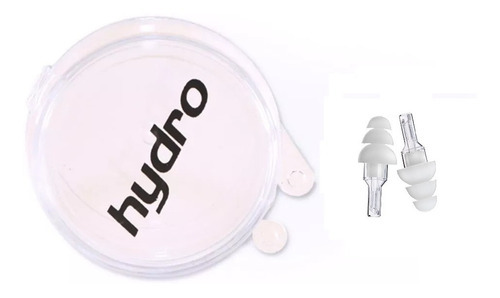 Tapones Natacion Latex Oidos Hydro Tirabuzon Pileta Tapon Proteccion Oido Color Transparente