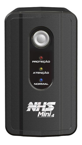 Nobreak Nhs Mini 4 600va 7ah Entrada Biv Saída 115v Cor Preto