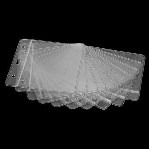 10 Tarjetas Protectoras De Tarjetas Con Funda Transparente
