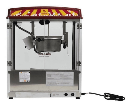 Carrinho De Pipoca Elétrico + Pipoqueira Braesi 220v