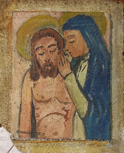 Fulvio Pennacchi, Pintura Em Óleo Afresco, 46x38cm B8 (Usado)