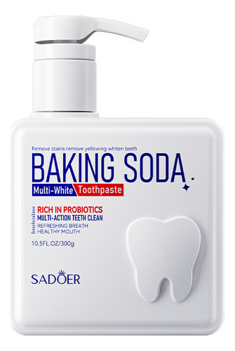 Pasta De Dientes Sadoer Baking Soda Probiotics Pump Toothpas