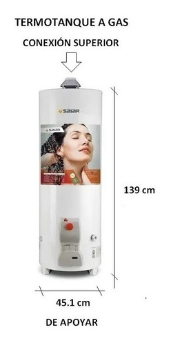 Termotanque Saiar Tpg120msa Multigas 120l Pie Digiya