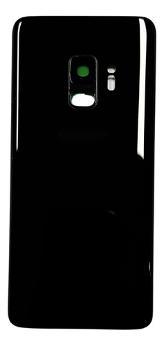 Tapa Trasera Para Samsung S9 Negra Con Lente Camara Oem Negro Con Lente Camara Y Logo
