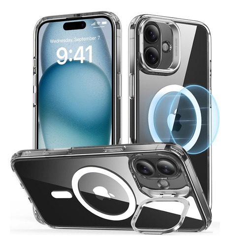 Capa P/iPhone 16 Esr Classic Suporte Stash Transparente