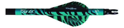 Bohning Co Blazer Tiger Vanes (paquete De 36), Verde Azulado