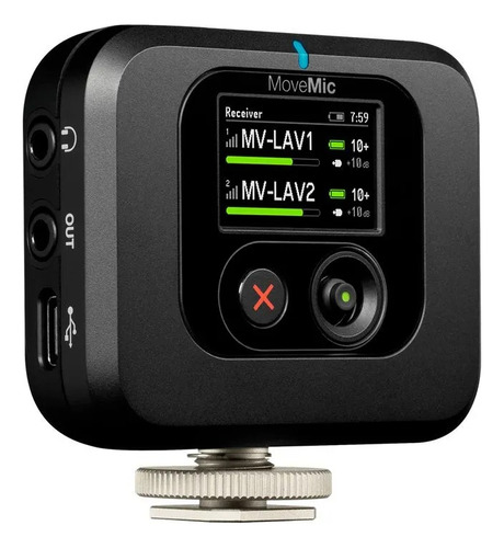 Receptor Portátil P/cámaras/dispositivos Móviles Shure Mv-r Color Negro