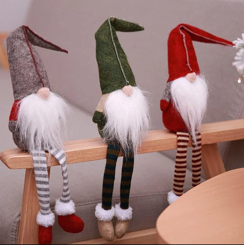 3 Uds Nueva Decoración Navideña Piernas Largas Muñeco