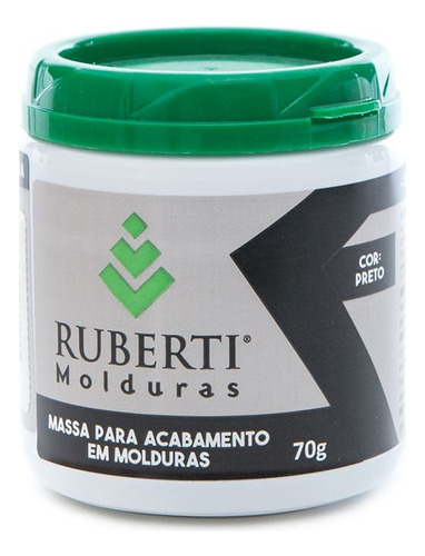 Massa Pronta P/ Acabamento De Molduras C/ Secagem Rápida Cor Preto
