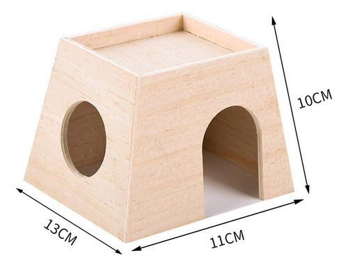 Casa De Madera Para Hámster, Cabaña De Juegos Estilo A