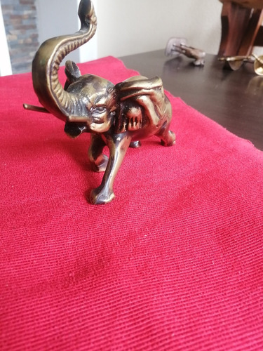 Elefante  Bronce Macizo Hermoso Y Grande Impresionante