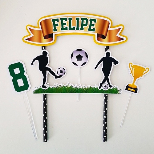 Toppers Cake Adorno Para Torta Fútbol 