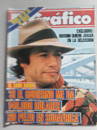 Revista El Grafico N° 3437 Año 1985 Bochini Seleccion