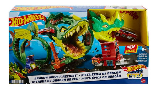 Hot Wheels Pista Ataque Del Dragon De Fuego