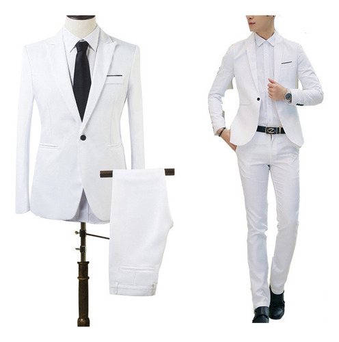 Gris Traje Smoking Hombre Super Slimfit Juego De Dos Pie [u]