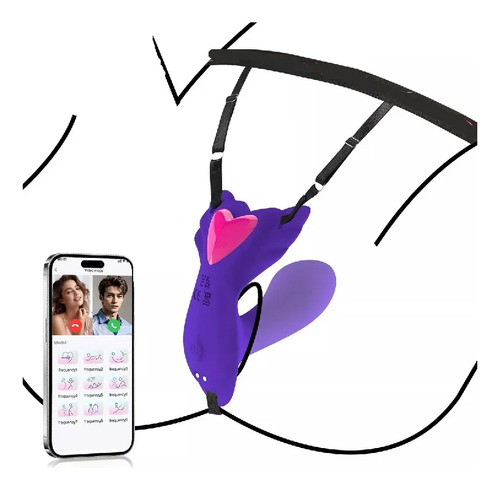 Inserto Vibratório Com 9 Vibrações, Controle De Aplicativo
