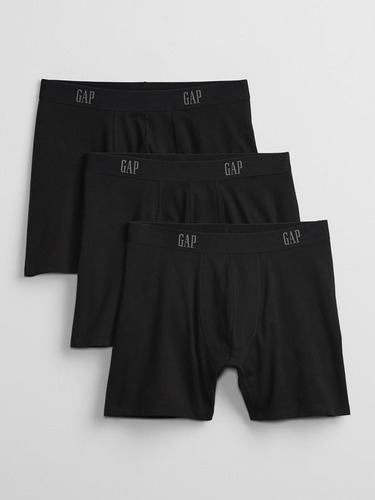 Boxer Hombre Brief Hombre Pack 3 Negro Gap