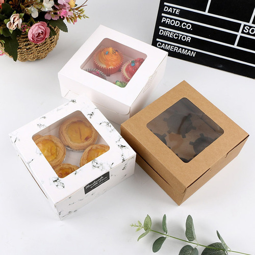 Orfi Caja De Panadería Con Ventana Con Ventana Para Regalo,