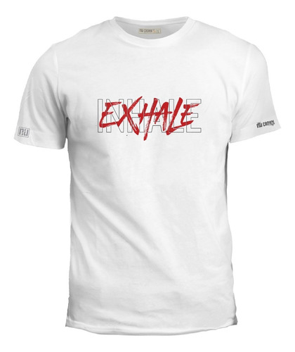 Camiseta Inhale Exhale Inhala Exhala Original Inp Hombre Ink