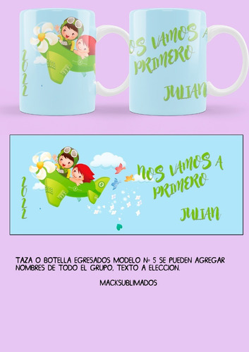 10 Tazas Plásticas Personalizadas, Sublimadas Para Egresados